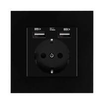 Tomada De Parede USB Padrão EU 16A Com Porta 5V 2A AC 110V-250V Embutida