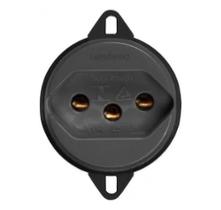 Tomada De Piso 20A 2P+T Preta - Lumibras Tomada De Piso 20A 2P+T Preta - Lumibras