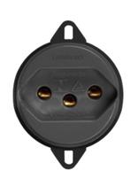 Tomada De Piso 20A Preta 2P+T - 5715PR Perlex
