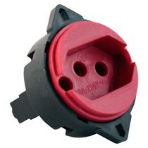 Tomada de Piso 20A Vermelha Sem Placa Transmobil Tomada de Piso 20A Vermelha Sem Placa Transmobil