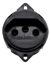 Tomada De Piso 2p+t 20a Preta - 24044 Transmobil Tomada De Piso 2p+t 20a Preta - 24044 Transmobil