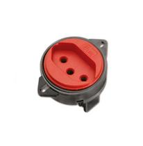 Tomada de Piso Vermelha 20A H Curta 9803-5 BLux Tomada de Piso Vermelha 20A H Curta 9803-5 BLux