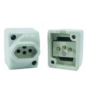 Tomada De Porcelana Sobrepor Para Plug Padrão Abnt - G20 Tomada De Porcelana Sobrepor Para Plug Padrão Abnt - G20