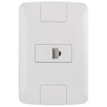 Tomada de Rede RJ45 Cat6 4x2 Tramontina Aria Branca Completa Para Cabo de Rede Tomada de Rede RJ45 Cat6 4x2 Tramontina Aria Branca Completa Para Cabo de Rede
