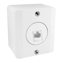 Tomada De Rede Rj45 Sistema X Radial Sobrepor