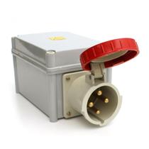 Tomada de Sobrepor 200A 3P+T 380/440V Negativa N-4806 STRAHL Tomada de Sobrepor 200A 3P+T 380/440V Negativa N-4806 STRAHL