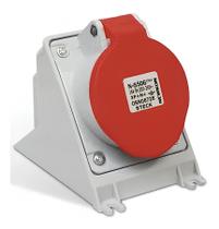 Tomada De Sobrepor 3P+N+T 63A 380/440V Vermelho N5506 Steck Tomada De Sobrepor 3P+N+T 63A 380/440V Vermelho N5506 Steck