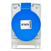 Tomada De Sobrepor 3p+t 63a 200/250v Azul - N4509 - Steck Tomada De Sobrepor 3p+t 63a 200/250v Azul - N4509 - Steck