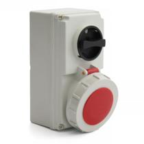 Tomada de Sobrepor com Bloqueio Mecânico 3Horas 32A 3P+T 380/440V Strahl