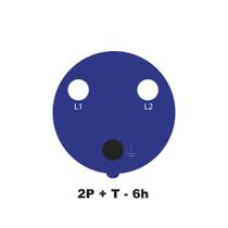 Tomada de Sobrepor Industrial 2P+T 16 A 220-250 Vca 6 H Tramontina Tomada de Sobrepor Industrial 2P+T 16 A 220-250 Vca 6 H Tramontina