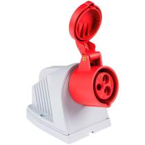 Tomada de Sobrepor Industrial 2P+T 32A 9H Bivolt - TRAMONTINA