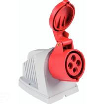 Tomada De Sobrepor Industrial 3p+t 32 A 380-415 Vca 6 H Tramontina Tramontina