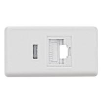 Tomada de telefone rj 11 tablet branco - Tramontina