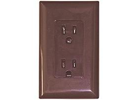 Tomada Decorativa Diamond WDR15BR Marrom 15 Amp