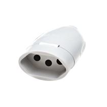 Tomada Desmontavel Daneva 2P+T 20A / 250V REF.1618 Branca