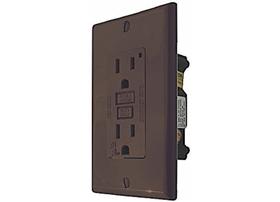 Tomada Diamond VGF15B-MARROM 15 Amp Marrom com Luz Indicadora Tomada Diamond VGF15B-MARROM 15 Amp Marrom com Luz Indicadora