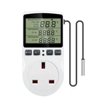 Tomada Digital Com Termostato E Temporizador 220V, Controlador De Temperatura Com Sensor De Tomada Digital Com Termostato E Temporizador 220V, Controlador De Temperatura Com Sensor De