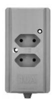Tomada Dupla 10a/20a Régua P/ Extensão 2p+t bipolar