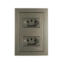 Tomada dupla 10A 4x2 Ekron Fendi - Ag Leste Materiais Tomada dupla 10A 4x2 Ekron Fendi - Ag Leste Materiais