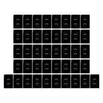 Tomada Dupla 10a Com Placa Margirius Sleek - Kit 42 Un Preto