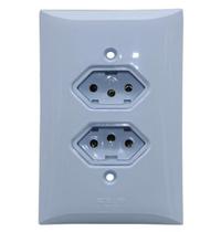 Tomada Dupla 10A Distanciadas De Parede Flp Paris 1321002 Tomada Dupla 10A Distanciadas De Parede Flp Paris 1321002