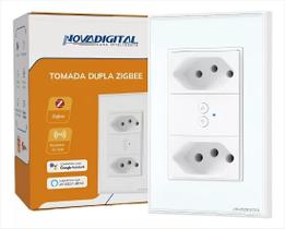 Tomada Dupla 10A e 20A NovaDigital Branco