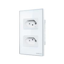 Tomada Dupla 10A Inteligente Intelbras Wi-Fi ETS 1002 Branco Tomada Dupla 10A Inteligente Intelbras Wi-Fi ETS 1002 Branco