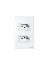 Tomada dupla 10a inteligente wi-fi ets 1002 branco 4850064