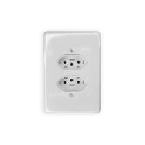 Tomada dupla 20A 2p+T Ilumi Tomadas 2 Pino + Terra 20A 250V