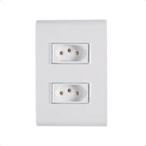 Tomada Dupla 20a 4x2 Parede Branco Embutir Liz Tramontina