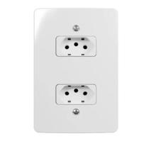 Tomada Dupla 20A Bivolt 4x2 Pino Grosso Margirius Renova