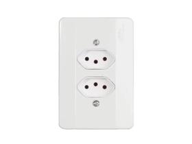 Tomada Dupla 20A Branco Milleniun - MECTRONIC