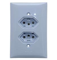 Tomada Dupla 20A Distanciadas De Parede Flp Paris 1322002 Tomada Dupla 20A Distanciadas De Parede Flp Paris 1322002