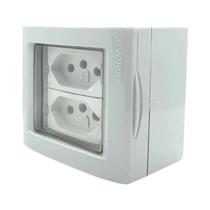 Tomada Dupla 20A Sobrepor A Prova D'agua Kalop