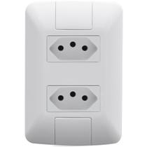 Tomada Dupla 2P+T 10A/250V Tramontina ARIA Tomada Dupla 2P+T 10A/250V Tramontina ARIA