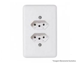 Tomada dupla 2p+t 10a c/placa ref.20120 ilumi stylus Tomada dupla 2p+t 10a c/placa ref.20120 ilumi stylus