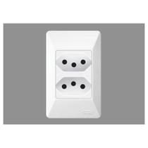Tomada Dupla 2P+T 20A/250V sistema externo-Fame Tomada Dupla 2P+T 20A/250V sistema externo-Fame