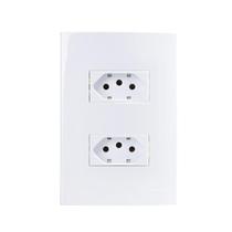 Tomada dupla 2x4 10a bc sleek margirius