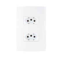 Tomada dupla 2x4 20a bc sleek maririus Tomada dupla 2x4 20a bc sleek maririus