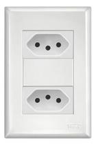 Tomada Dupla 4x2 10a Branco Evidence Fame 3890