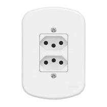 Tomada Dupla 4x2 20A Branca Blanc Fame