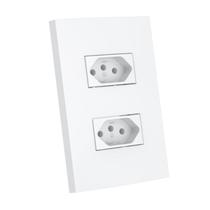 Tomada Dupla 4x2 20A Branca Dubai Enerbras