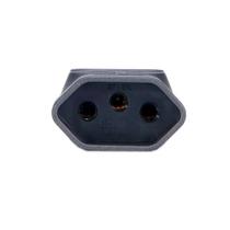 Tomada Dupla com Terra 2P+T 20A/10A Preto MG TMD2-3 Tomada Dupla com Terra 2P+T 20A/10A Preto MG TMD2-3