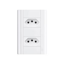 Tomada Dupla Fame Modulare 2P+T 10A com Placa 4x2 Tomada Dupla Fame Modulare 2P+T 10A com Placa 4x2