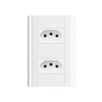 Tomada Dupla Fame Modulare 2P+T 20A com Placa 4x2