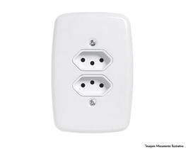 Tomada Dupla Ideale Br 2Pt T C/Pl 10A 250V 3213 c/12pcs Tomada Dupla Ideale Br 2Pt T C/Pl 10A 250V 3213 c/12pcs