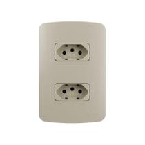 Tomada Dupla Margirius B3 Colors 2P+T 10A Com Placa 4X2 Tomada Dupla Margirius B3 Colors 2P+T 10A Com Placa 4X2