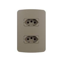 Tomada Dupla Margirius B3 Colors 2p+t 20a Com Placa 4x2 Argila Tomada Dupla Margirius B3 Colors 2p+t 20a Com Placa 4x2 Argila