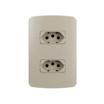Tomada Dupla Margirius B3 Colors 2p+t 20a Com Placa 4x2 Pérola