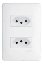 Tomada Dupla Padrão 2P+T Distanciadas 10A/250V Habitat - FAME